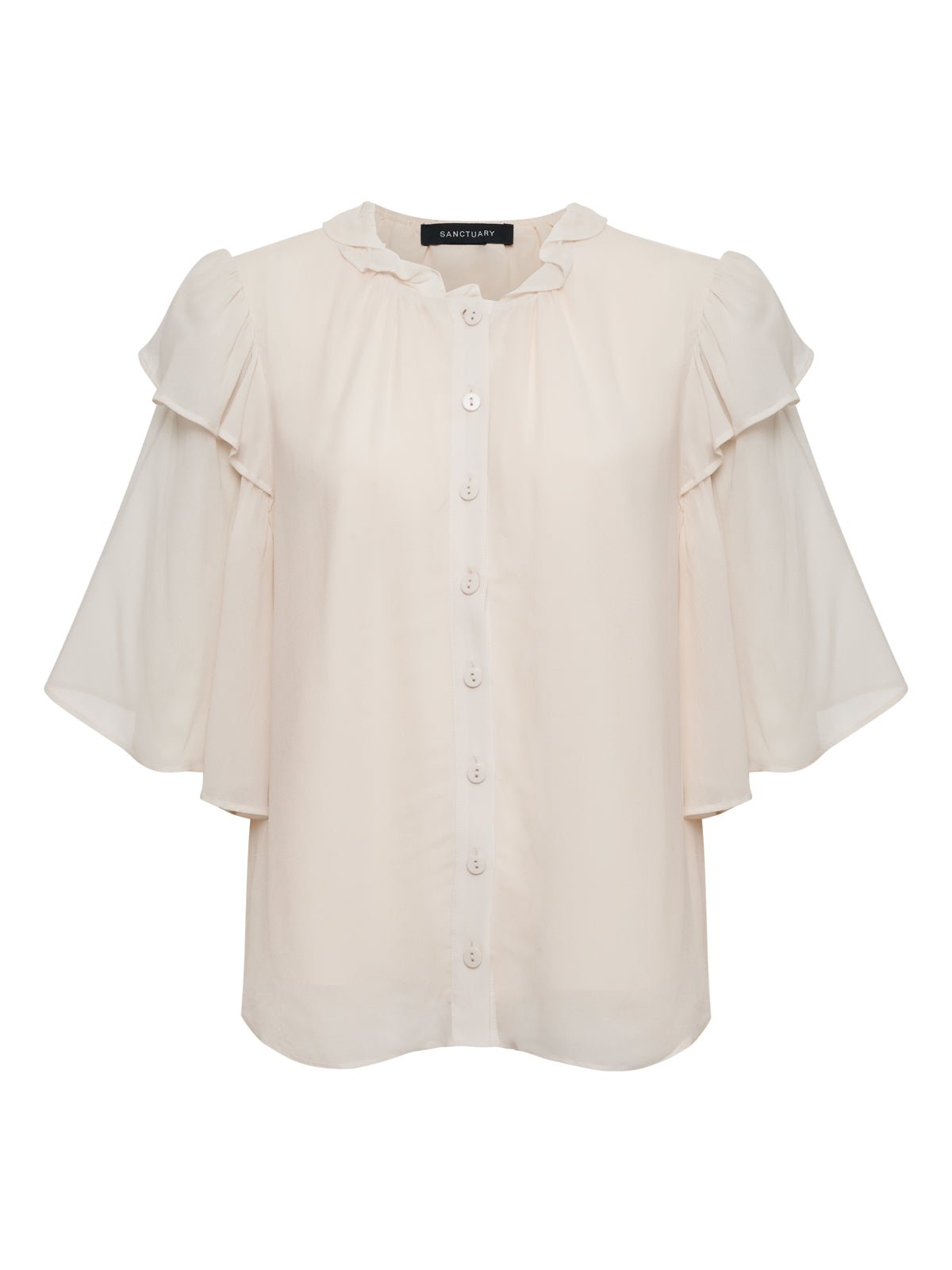 Deja Vu Blouse Light Oat - Sanctuary Clothing