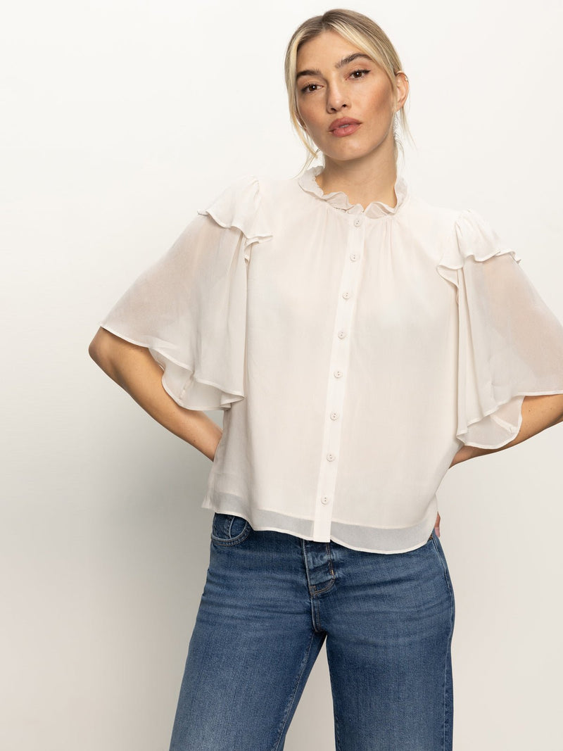 Deja Vu Blouse Light Oat alt 2