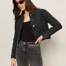Denim Jacket Washed Black Denim - Sanctuary Clothing