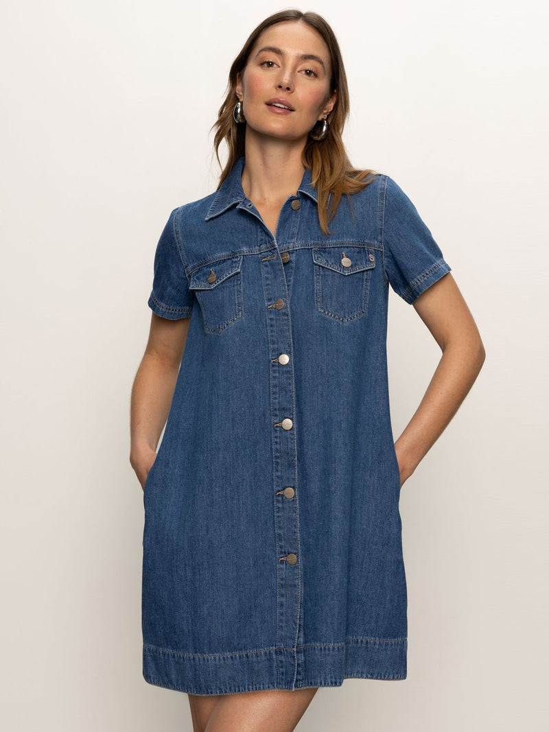 Denim Shiftdress Medium Wash