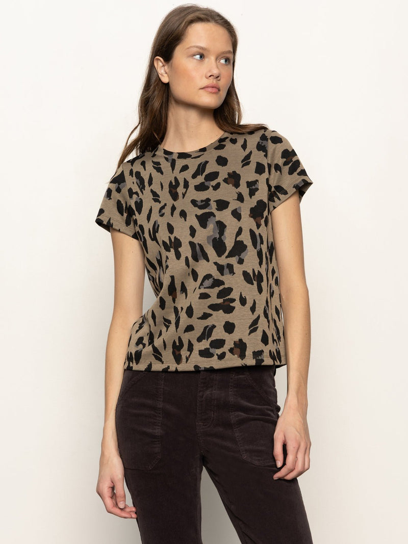 Double Knit Perfect Tee Winter Leopard