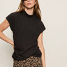 Draped Sleeveless Mock Neck Top Black - Sanctuary Clothing