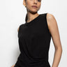 Draped Tank Black - Sanctuary Clothing