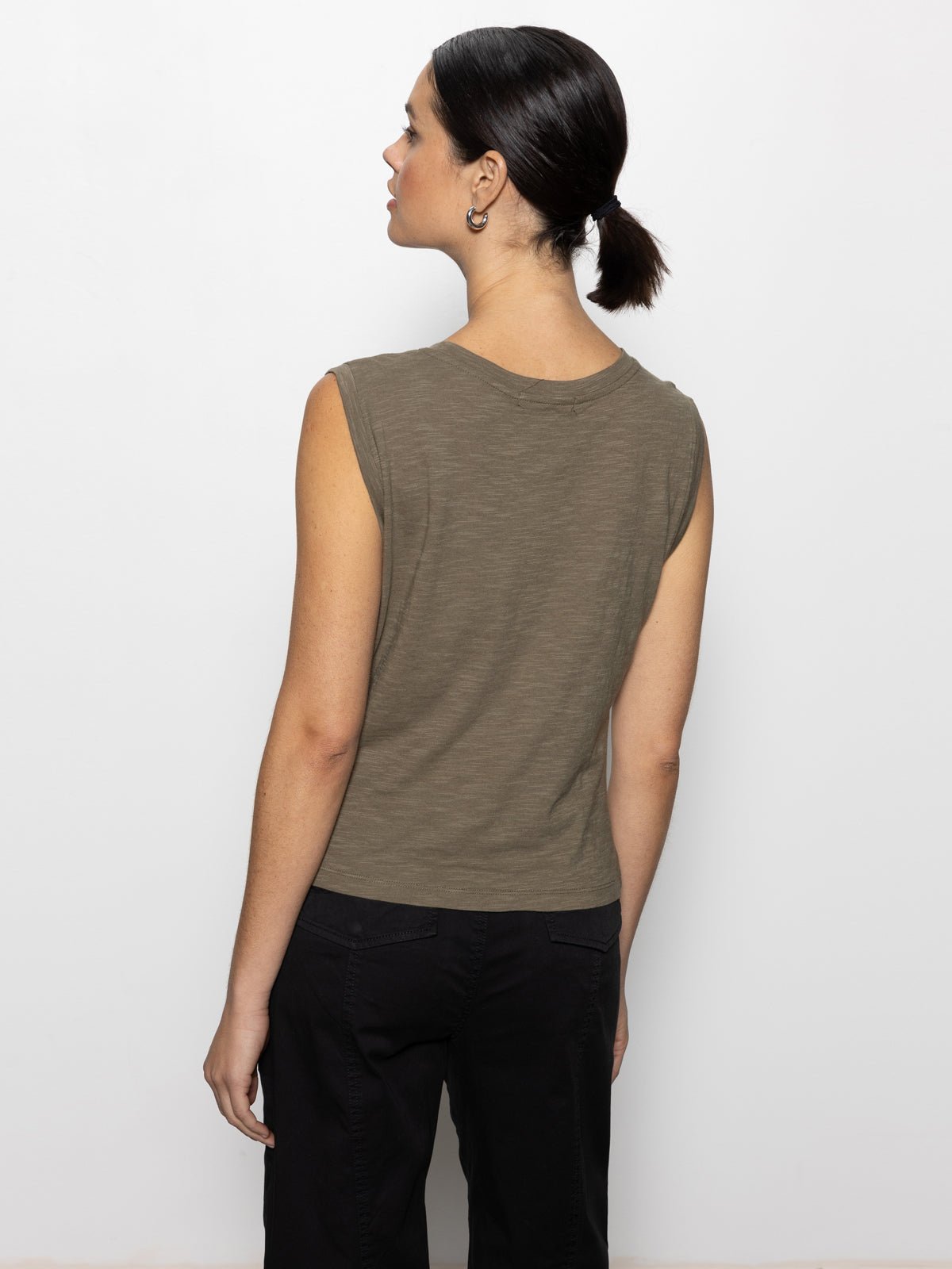 Draped Tank Burnt Olive - Sanctuary Clothing