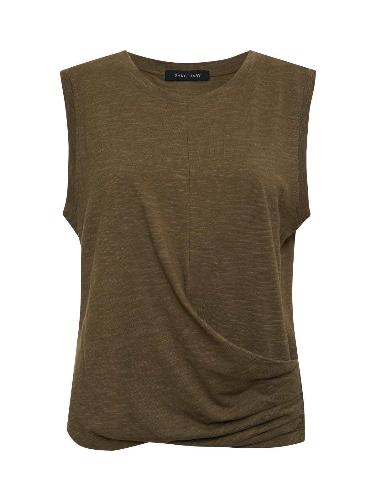 Draped Tank Burnt Olive - Sanctuary Clothing