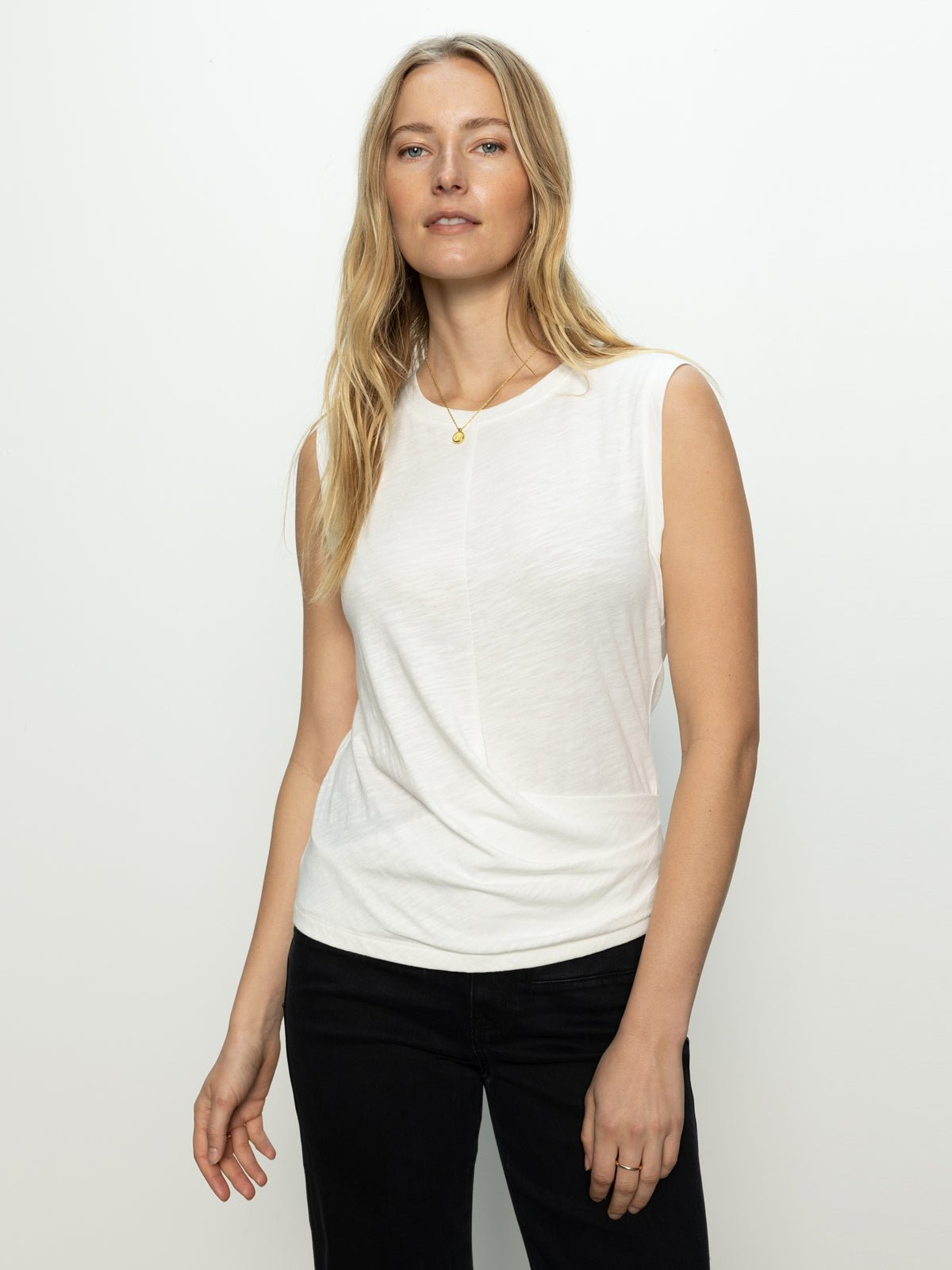 Draped Tank White - Sanctuary Clothing