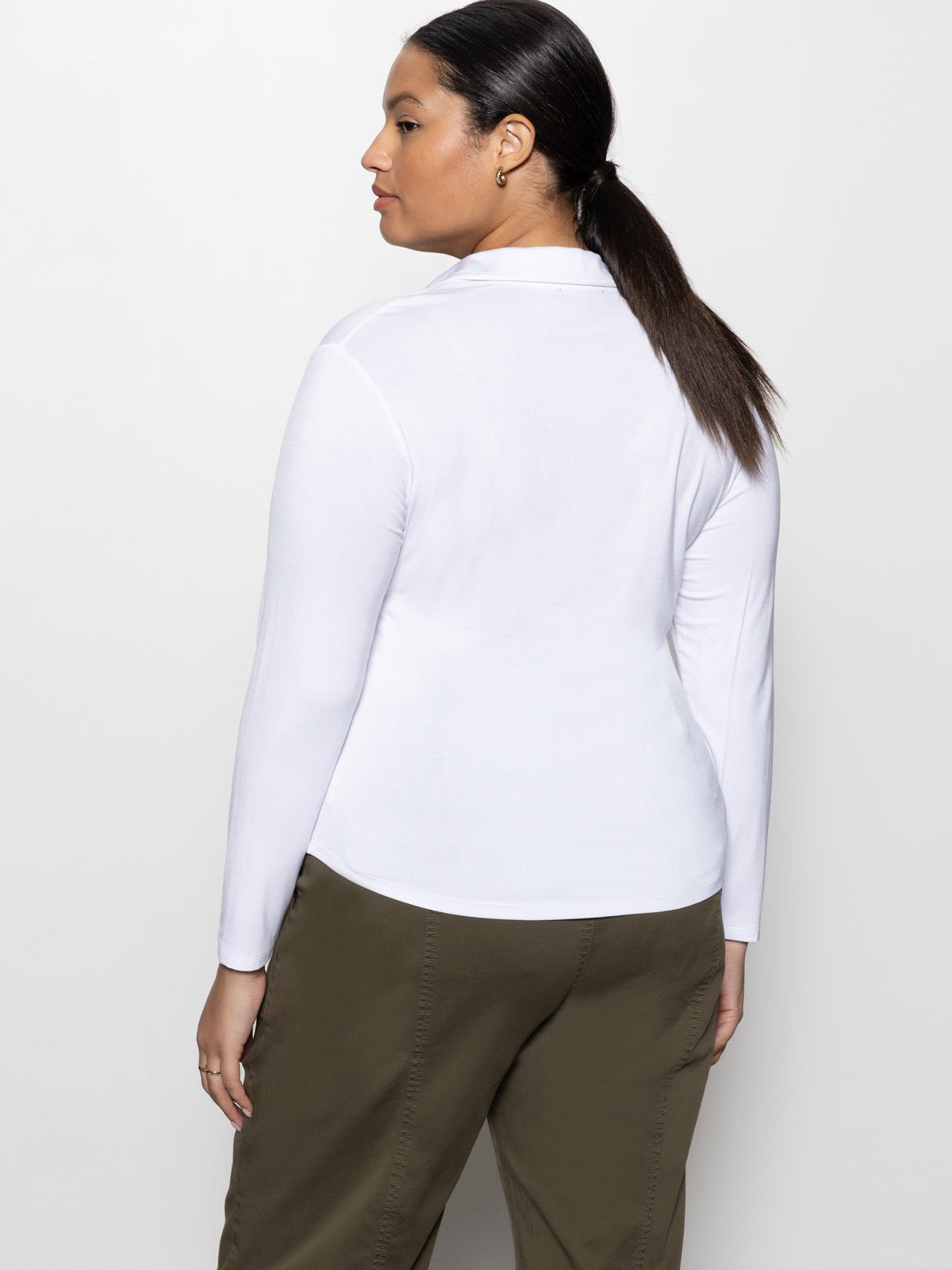 Dreamgirl Button Up Top White Extended Sizing - Sanctuary Clothing