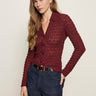 Dreamgirl Lace Button Up Top Night Berry - Sanctuary Clothing