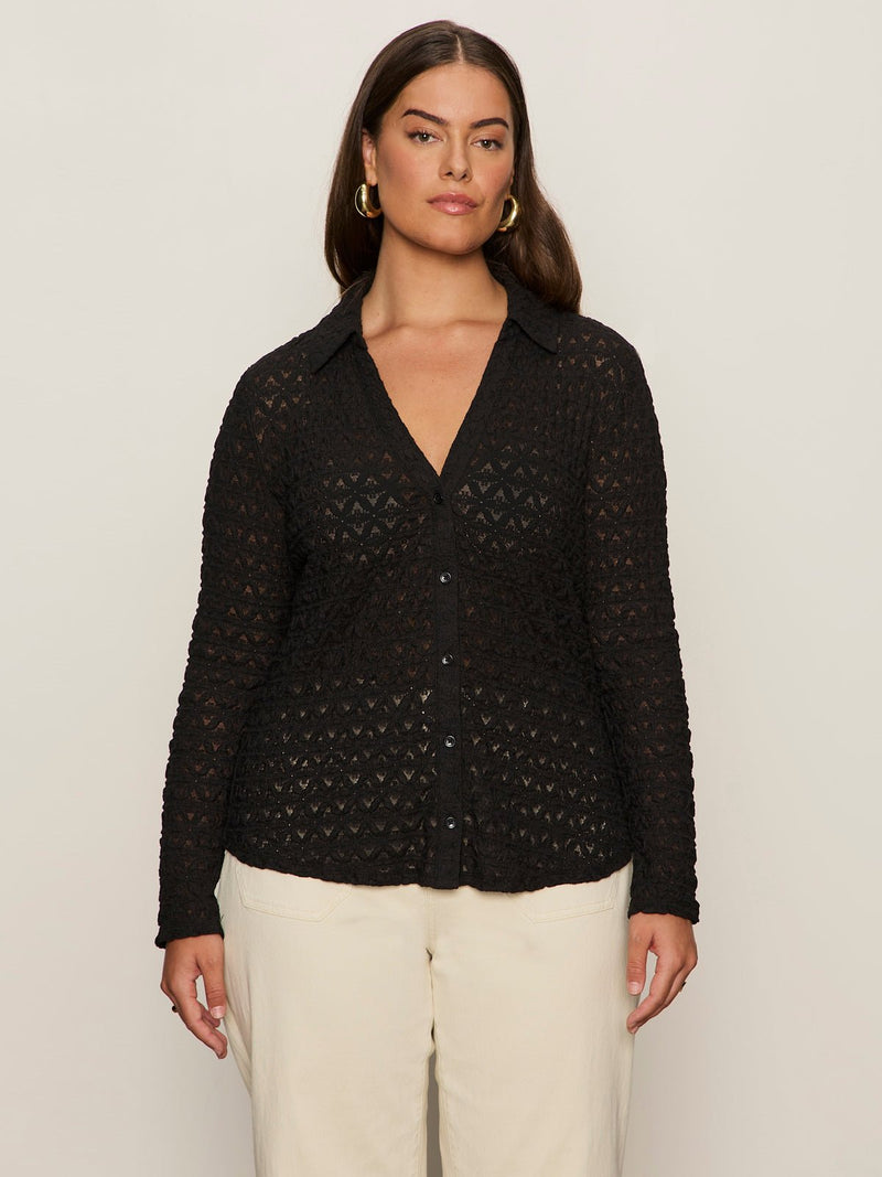 Dreamgirl Top Black Extended Sizing alt 1