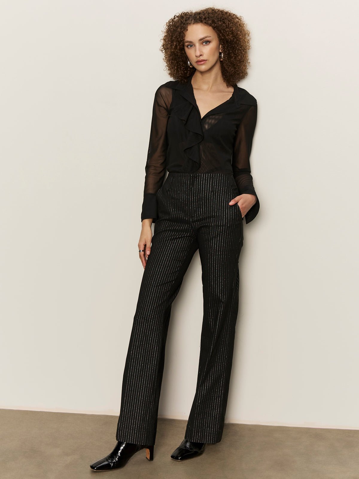 Dreamland Ruffle Top Black - Sanctuary Clothing