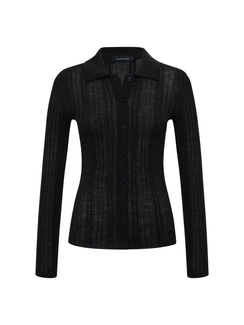 Dreamy Cable Shirt Black alt 6