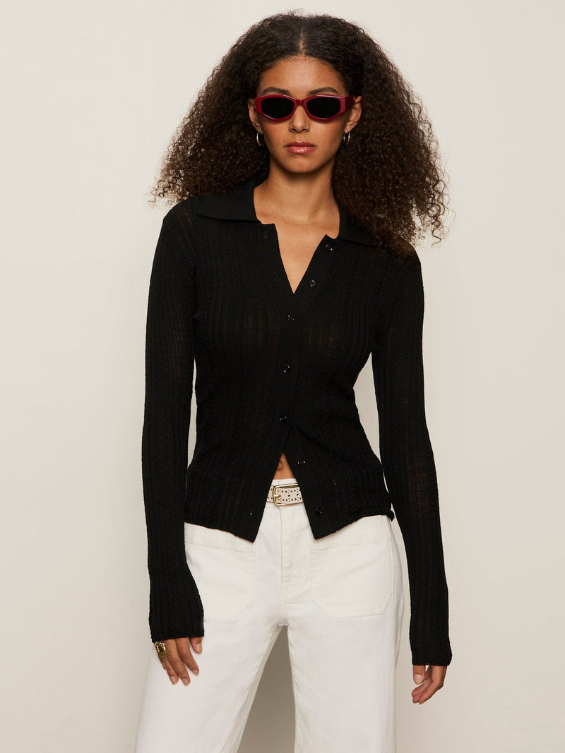 Dreamy Cable Shirt Black