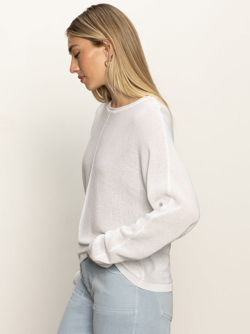 Easy Knitwear Top White alt 2