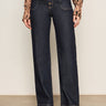 Ekara Slim Wide Jean Indigo Dark Rinse Wash - Sanctuary Clothing