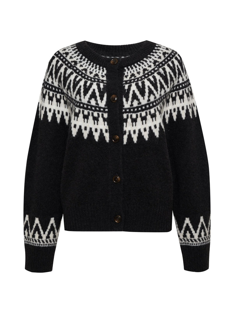 Fairisle Crewneck Cardi Ink Multi Extended Sizing alt 5