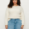 Femme Openwork Sweater Vanilla Creme Extended Sizing - Sanctuary Clothing