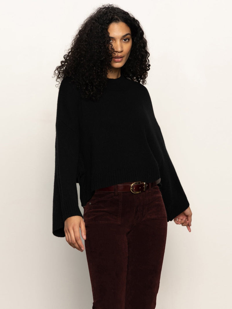 Forever Wool Cashmere Popover Black alt 3