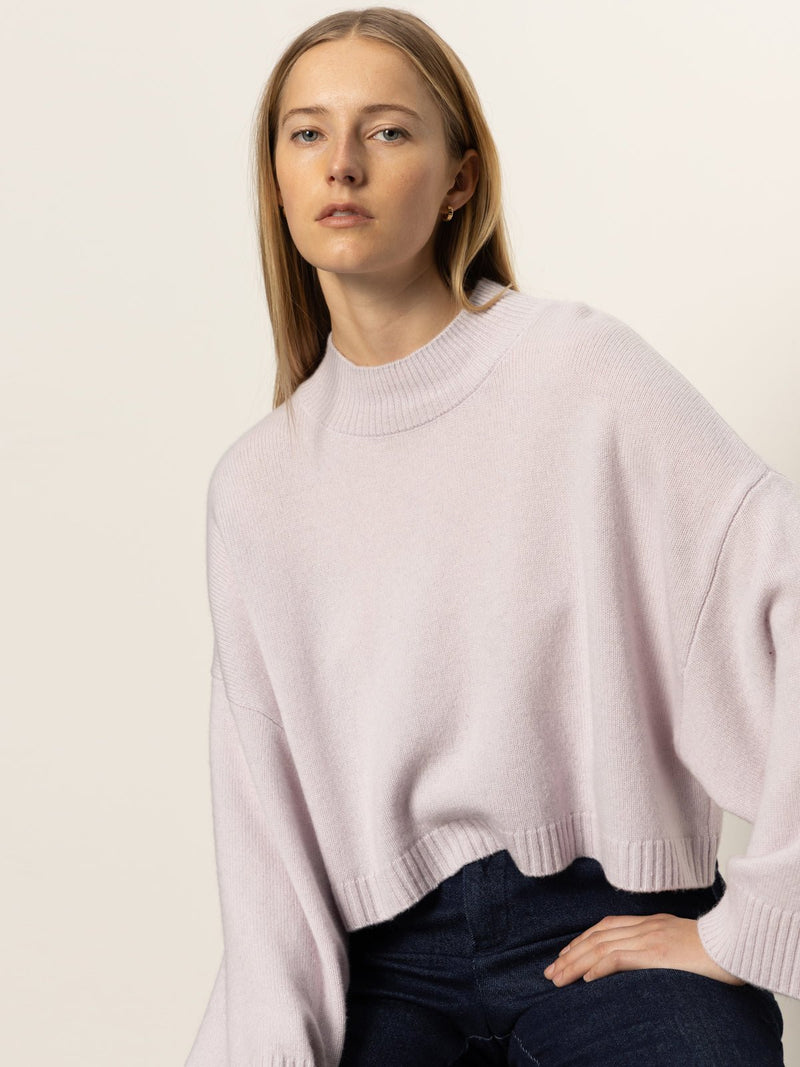 Forever Wool Cashmere Popover Light Twilight Mauve