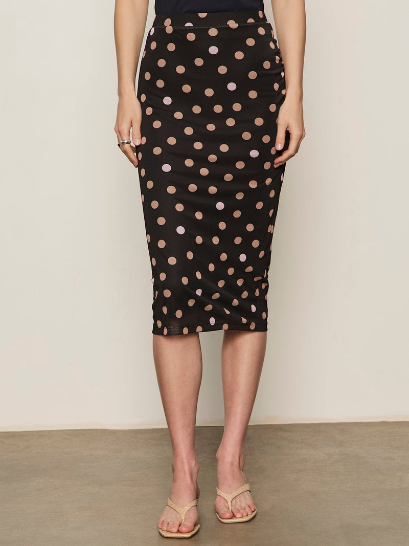 Gathered Mesh Skirt Popspot