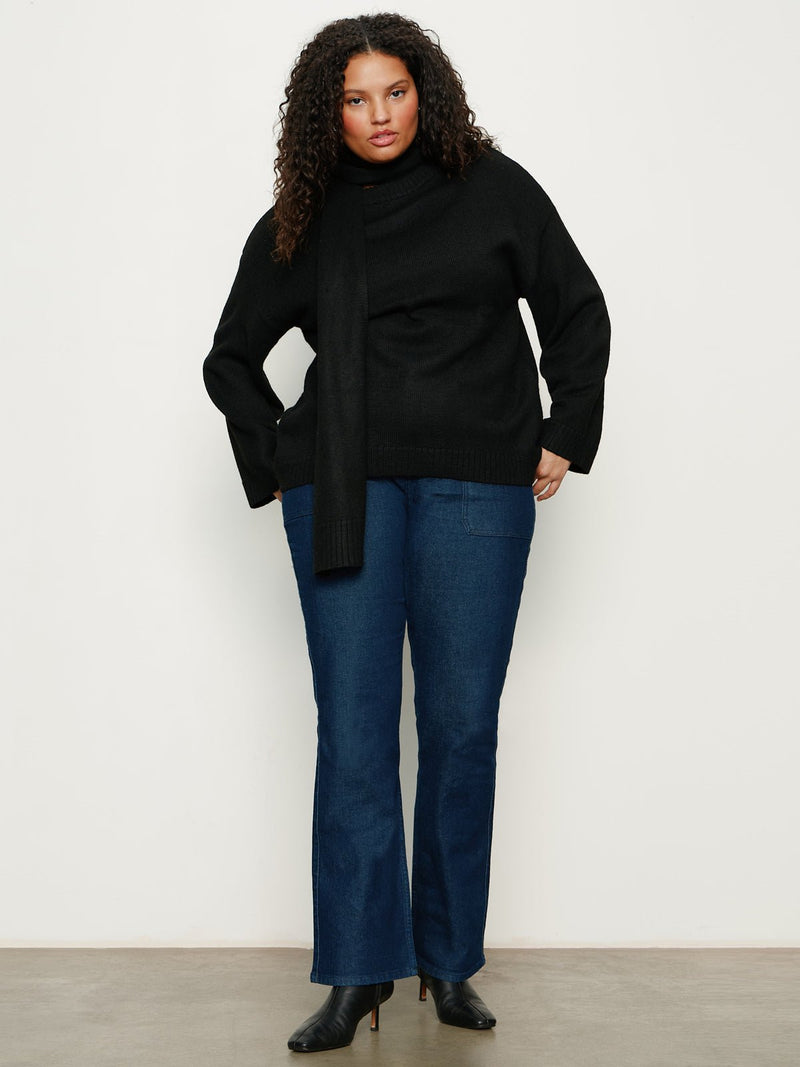 Go-To Sweater Black Extended Sizing alt 4