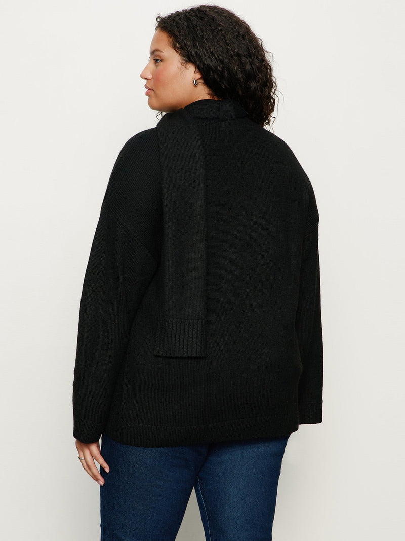 Go-To Sweater Black Extended Sizing alt 1