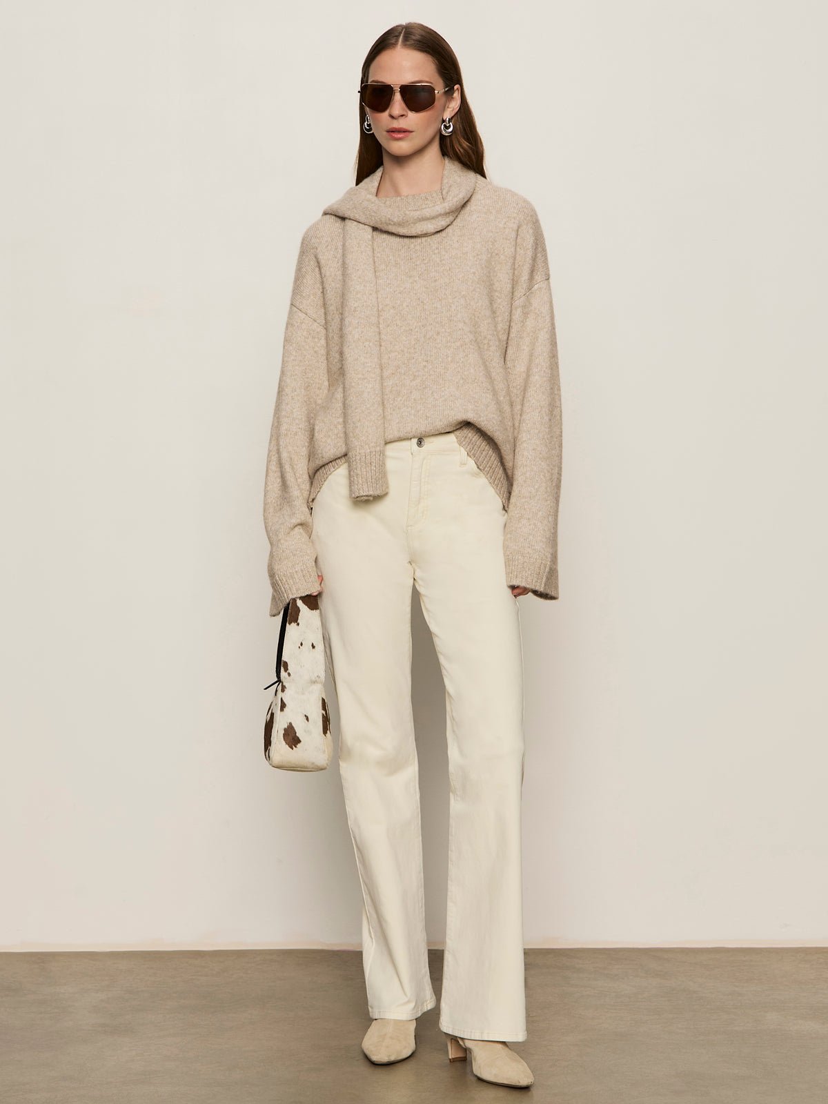 Go - To Sweater Heather Wheat - Sanctuary Clothing