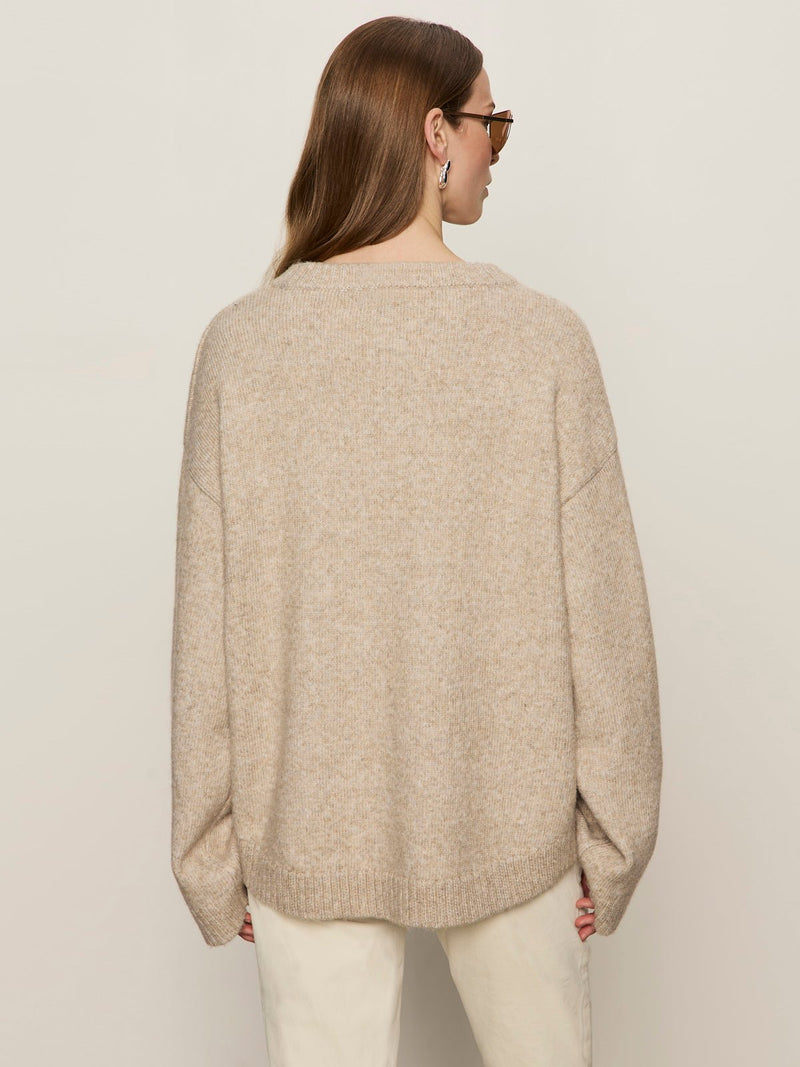 Go-To Sweater Heather Wheat alt 4