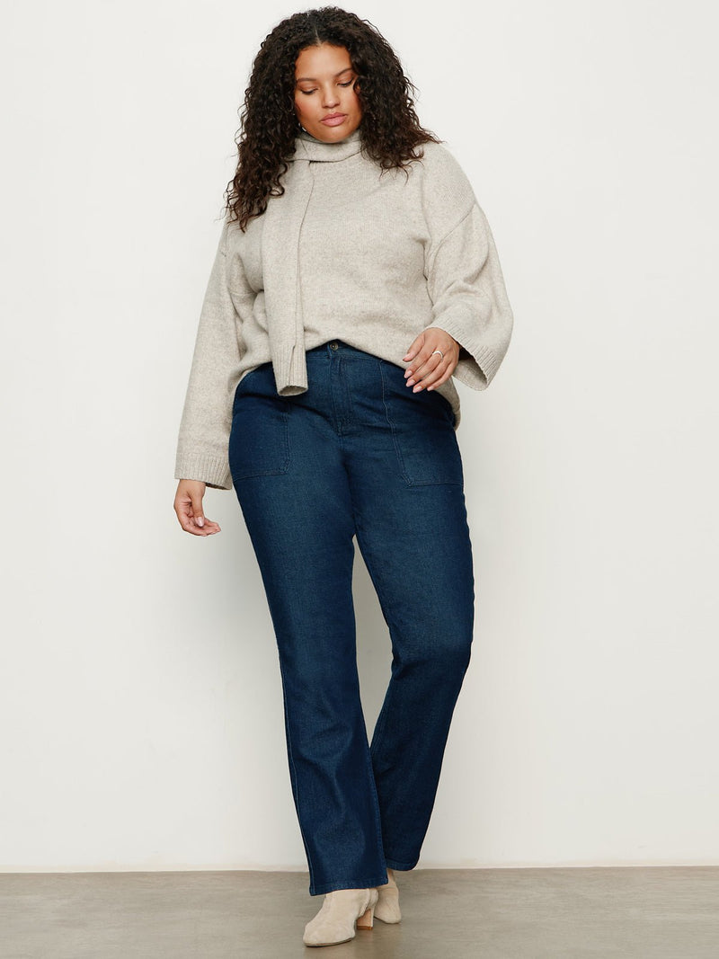 Go-To Sweater Heather Wheat Extended Sizing alt 1