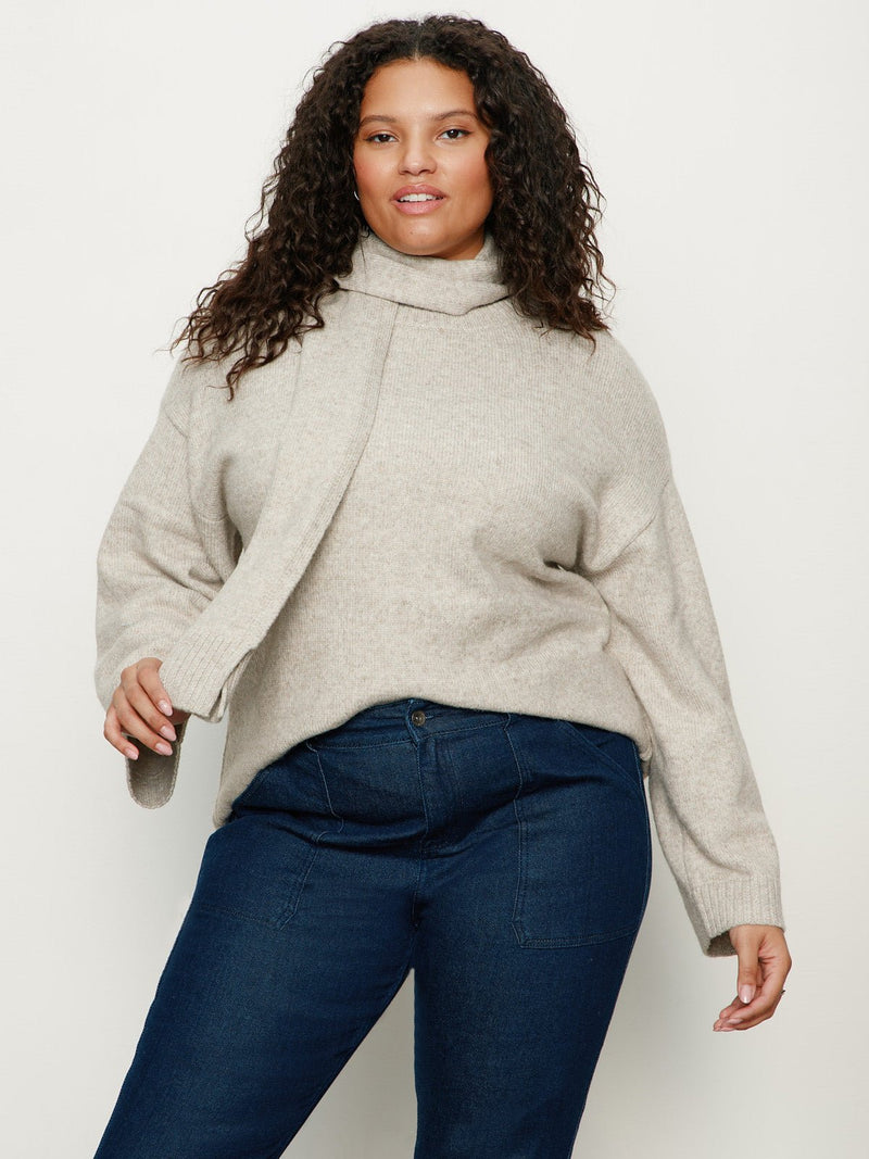 Go-To Sweater Heather Wheat Extended Sizing