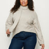 Go - To Sweater Heather Wheat Extended Sizing - Sanctuary Clothing