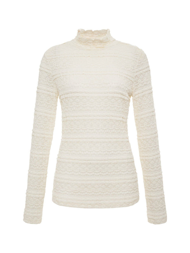 High Crew Lace Tee Chalk alt 6