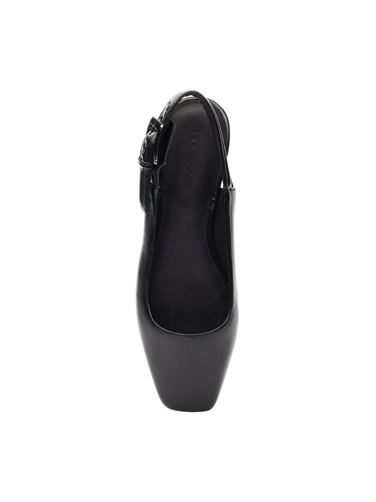 Kitchy Slingback Flat Black - Sanctuary Clothing