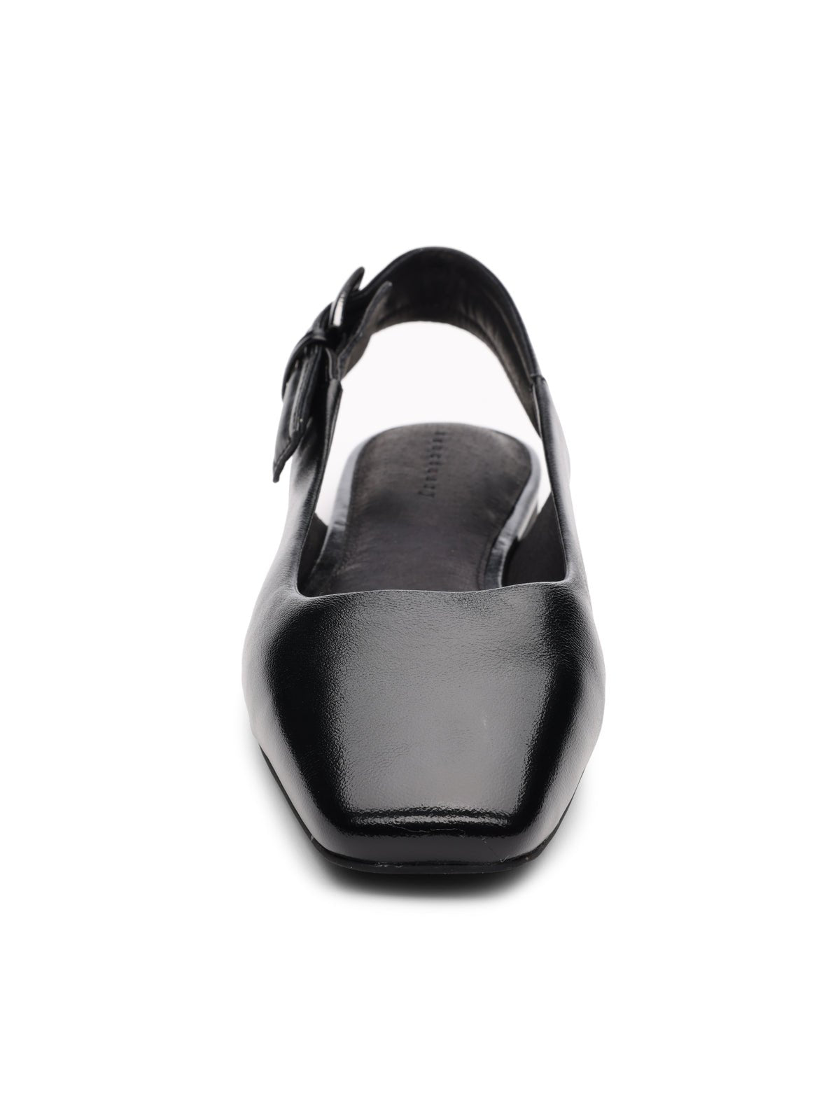 Kitchy Slingback Flat Black - Sanctuary Clothing