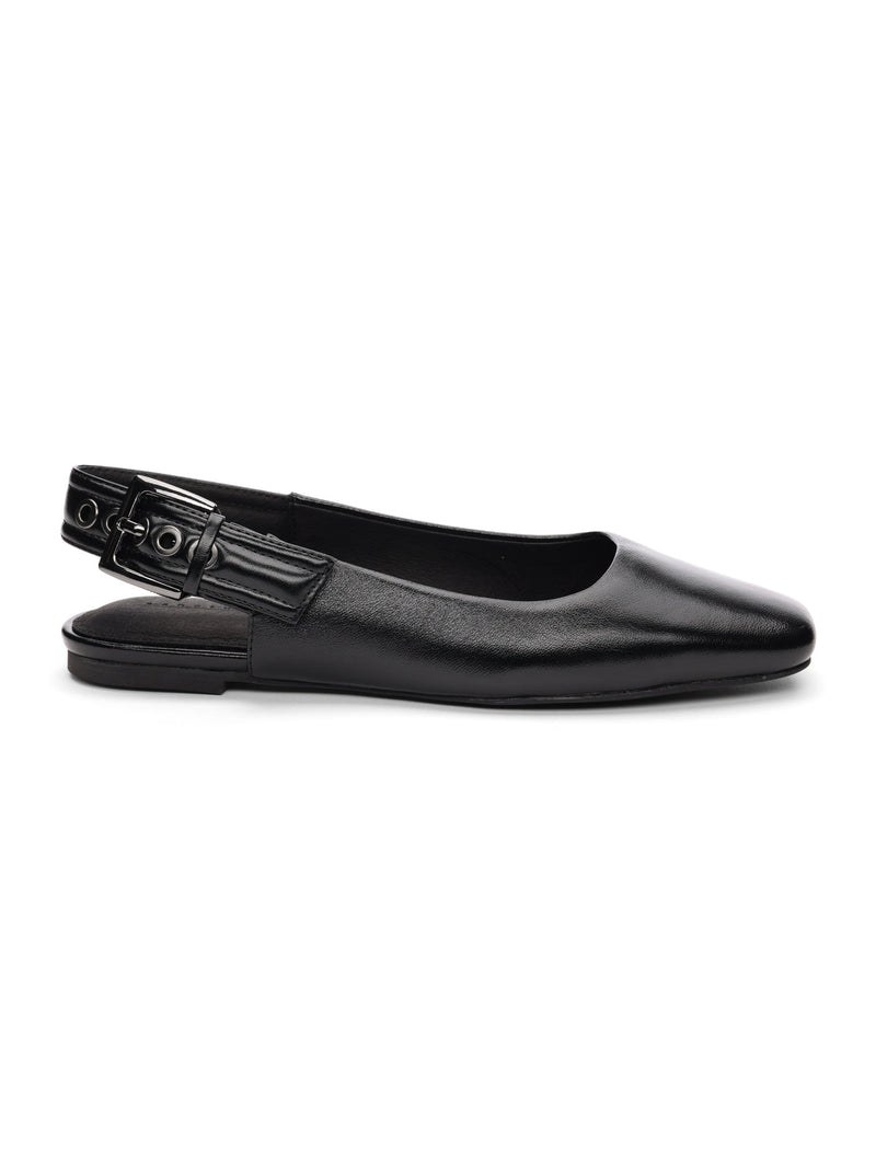 Kitchy Slingback Flat Black alt 5