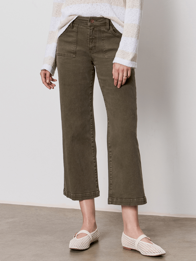 League Crop Jeans Fatigue - Sanctuary Clothing