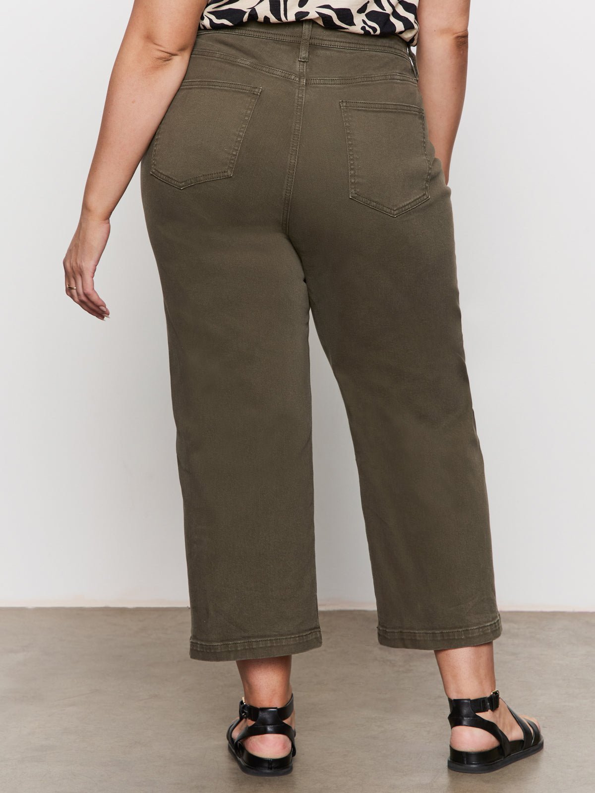 League Crop Jeans Fatigue Extended Sizing - Sanctuary Clothing