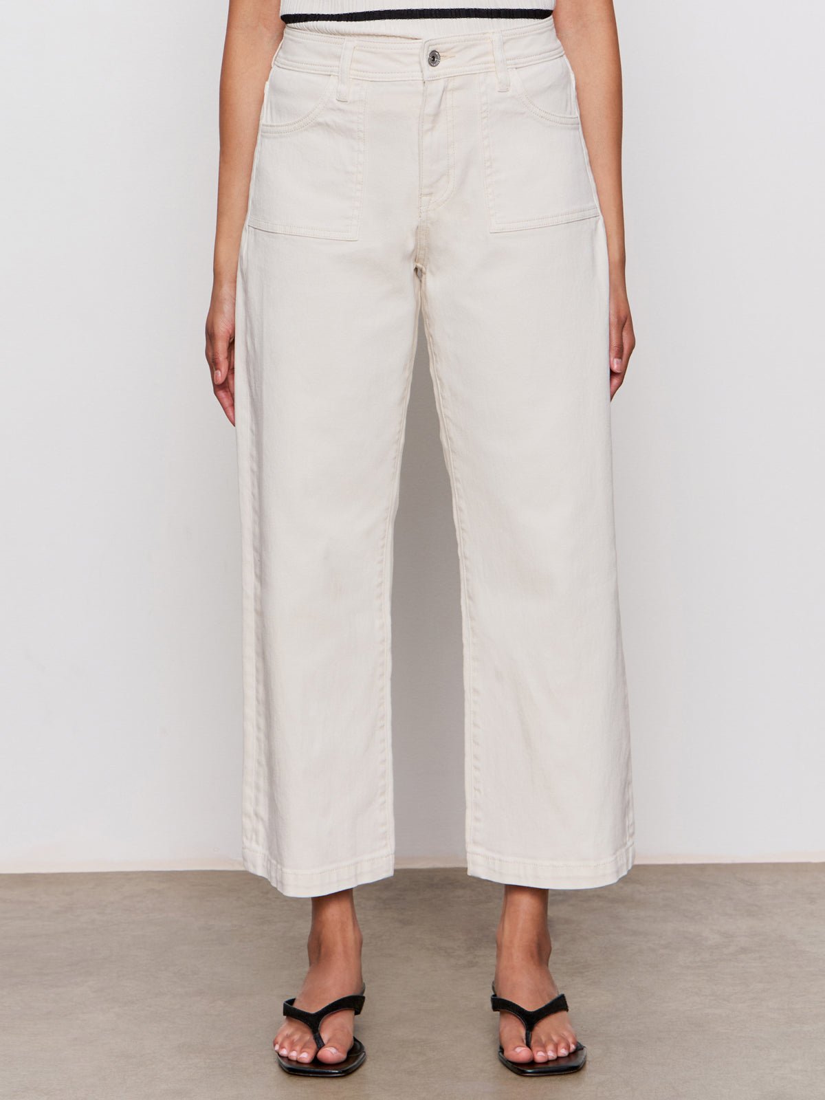 League Crop Jeans Light Oat - Sanctuary Clothing