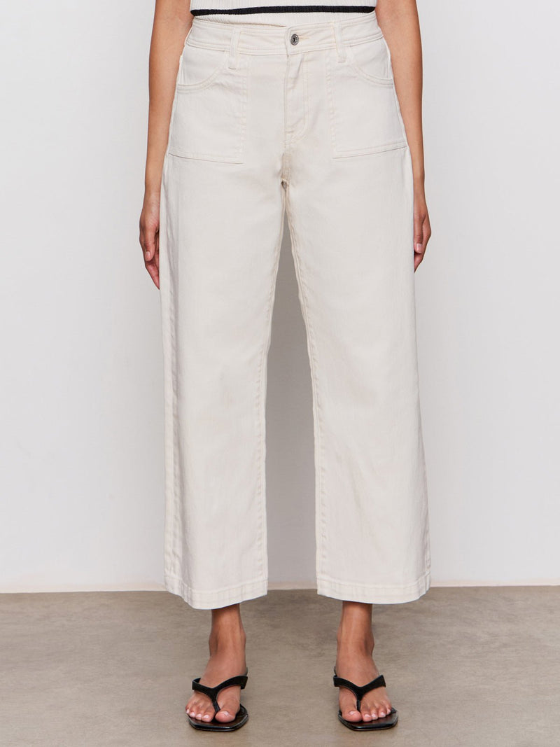 League Crop Jeans Light Oat alt 1