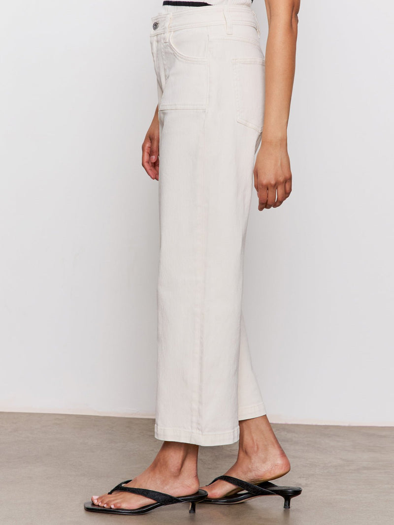 League Crop Jeans Light Oat alt 2