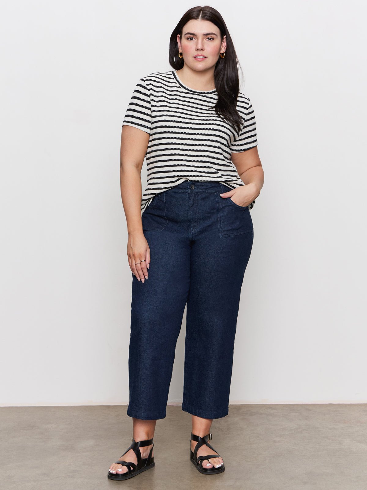 League Crop Jeans Plot Twist Extended Sizing - Sanctuary Clothing
