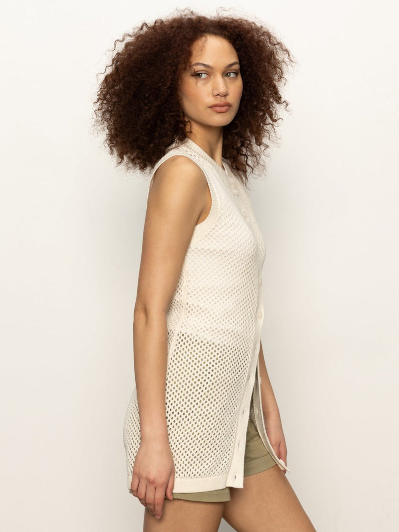 Long Openwork Vest Macrame alt 4