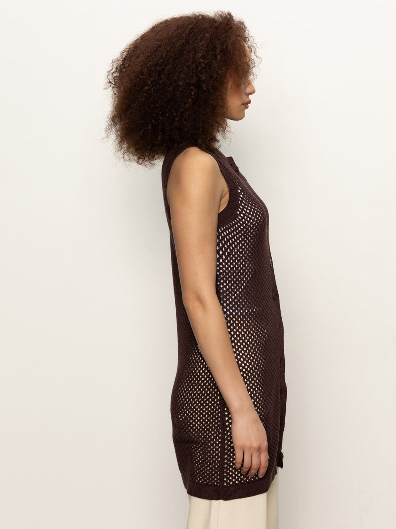 Long Openwork Vest Mesa alt 4