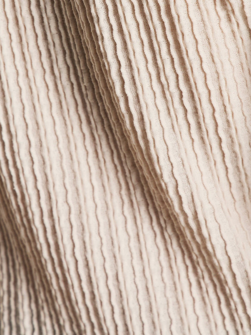 Long Sleeve Boatneck Textured Top Pink Milk alt 5