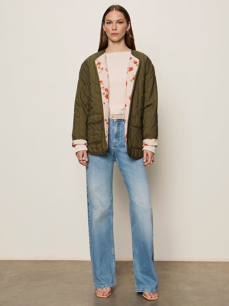 Long Sleeve Boatneck Textured Top Pink Milk alt 4