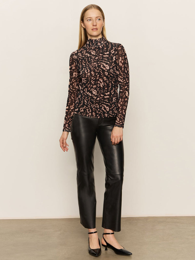 Long Sleeve Mesh Mock Top Nocturnal alt 4