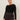 Long Sleeve Shoulder Twist Top Black Extended Sizing - Sanctuary Clothing