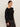 Long Sleeve Shoulder Twist Top Black Extended Sizing - Sanctuary Clothing