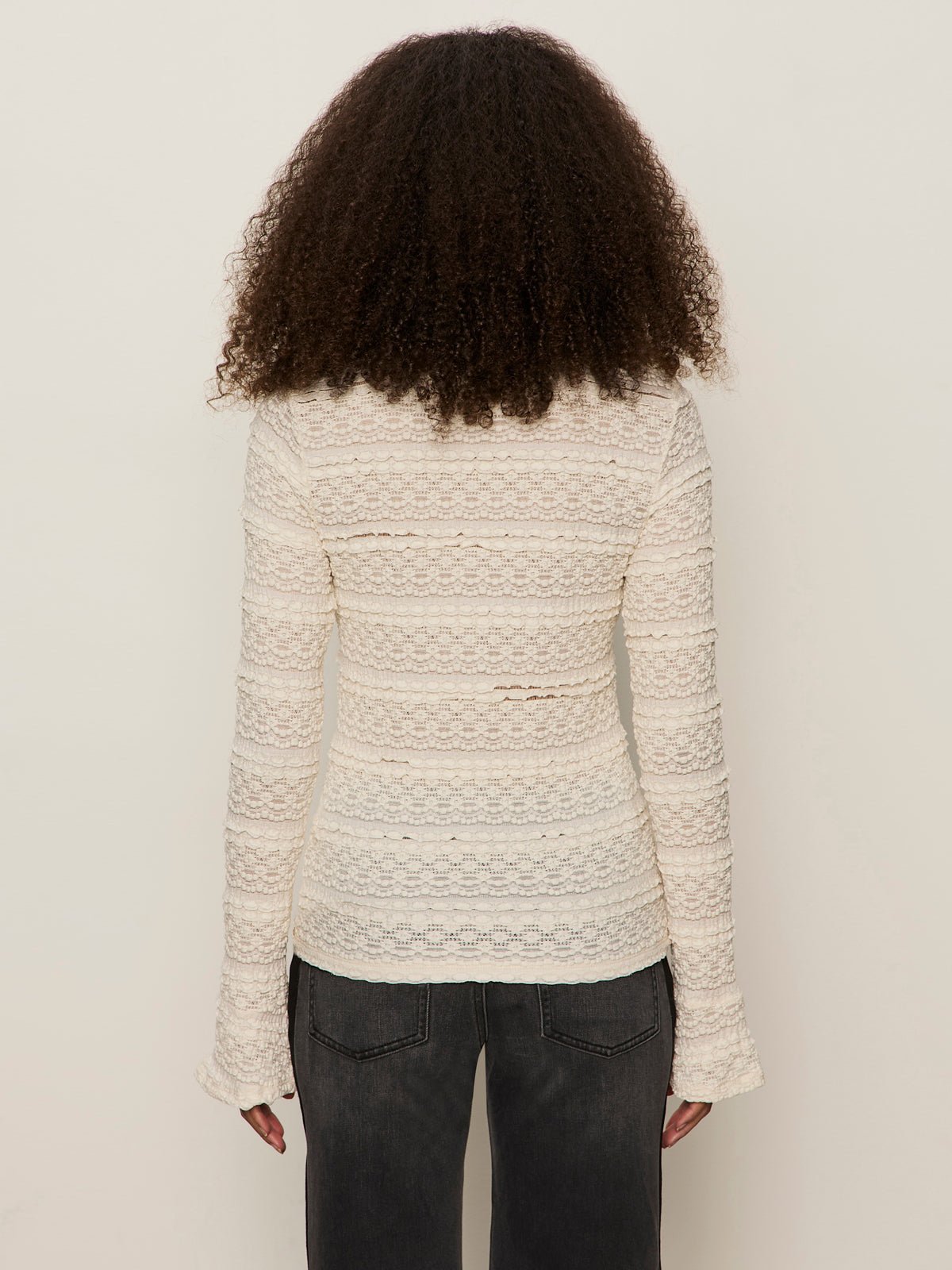 Lovely Lace Button Front Top Vintage Ivory - Sanctuary Clothing