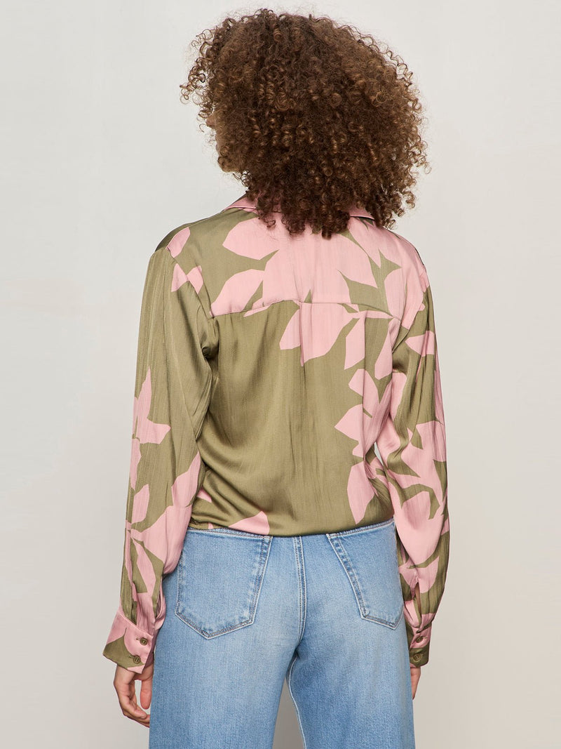 Lover Tie Shirt Pink Silhouette alt 1