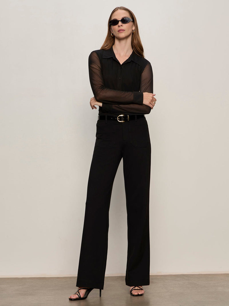 Marine Ponte Pant Black alt 1